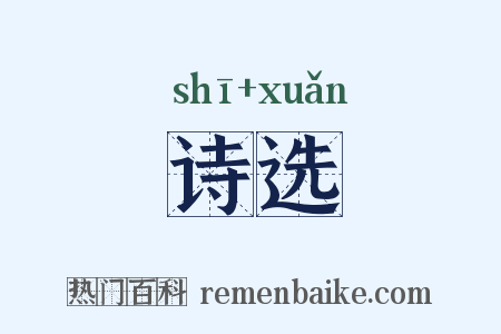 诗选是什么意思的图片